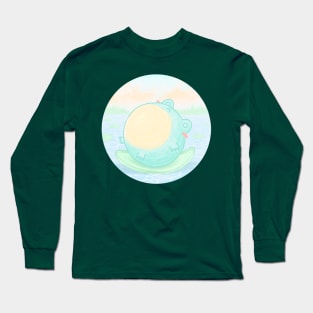 Round fat frog - Cute animals Long Sleeve T-Shirt